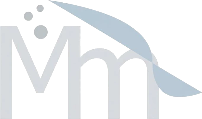 The Modmedia logo: a capital M and lower-case m in pale grey, crossed by a blue-grey swoosh, with three dots rising at the upper left.